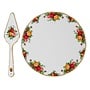 Old Country Roses Tea Cake Plate & Server