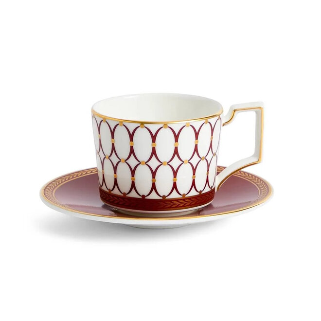 Renaissance Red Espresso Cup & Saucer