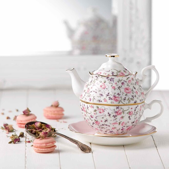 Rose Confetti Tea for One