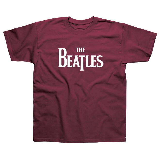 Beatles Logo Maroon T-Shirt