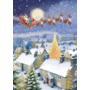 Sleigh Snow Scene Christmas Card