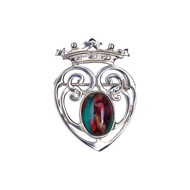 Luckenbooth Silver Brooch