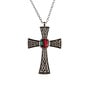 Celtic Cross Silver-Plated Pendant Necklace