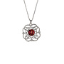 Circle Celtic Silver-Plated Pendant Necklace