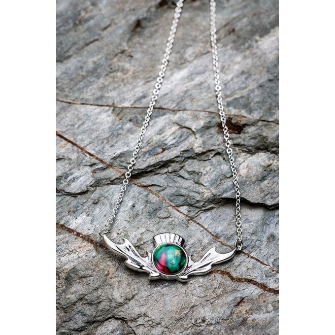 Thistle Silver-Plated Necklace