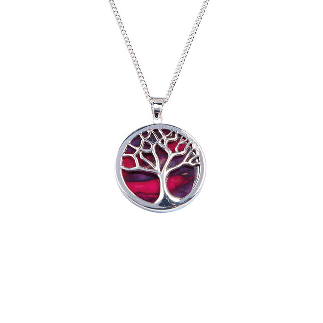 Tree of Life Silver-Plated Pendant Necklace