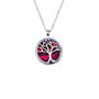 Tree of Life Silver-Plated Pendant Necklace