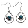 Peacock Silver-Plated Drop Earrings