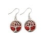 Tree of Life Silver-Plated Drop Earrings