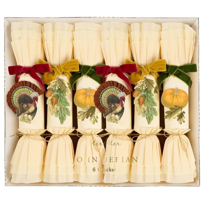 John Derian Turkey Crackers (Box of 6)