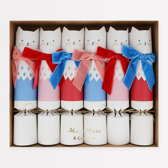 Velvet Bow Cat Crackers (Box of 6)