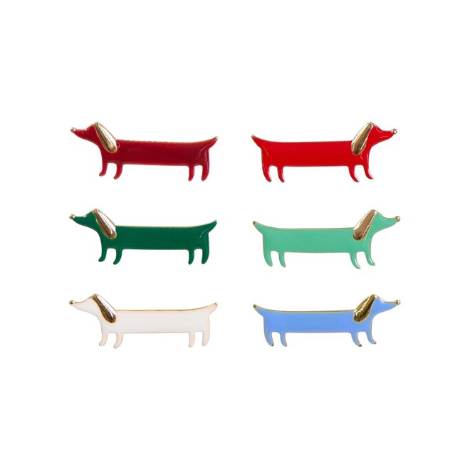 Tartan Sausage Dog Christmas Crackers (Box of 6)