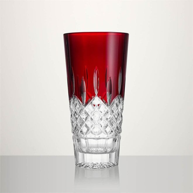 Lismore Red Vase 10"