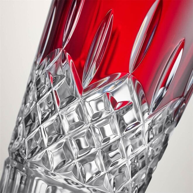 Lismore Red Vase 10"
