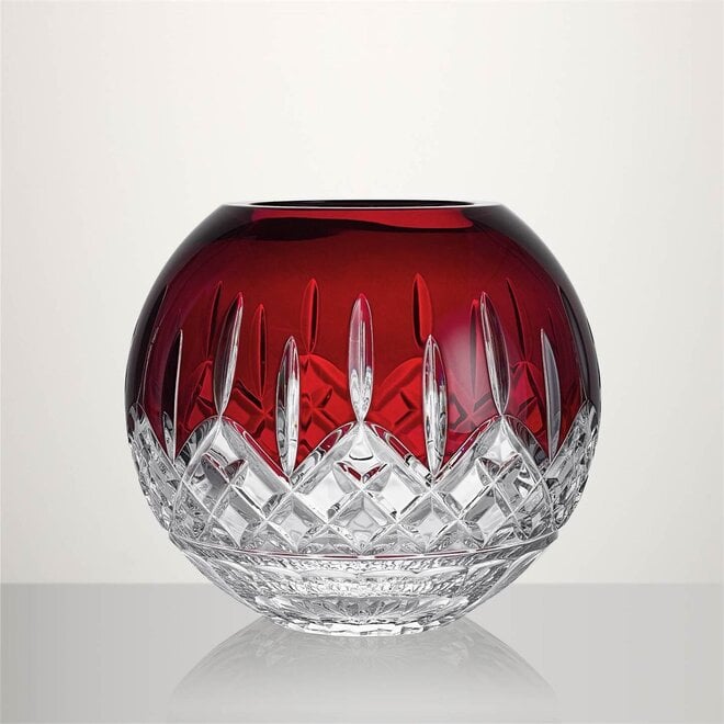Lismore Red Rose Bowl 8"