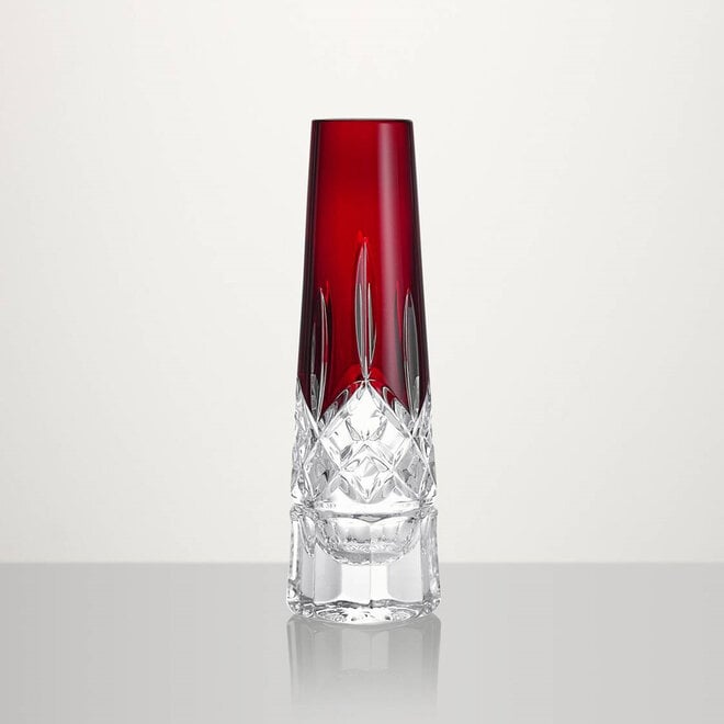 Lismore Red Bud Vase 7"