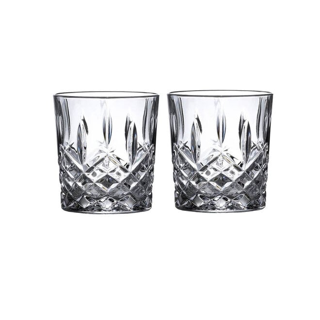Marquis Markham Double Old Fashioned Glasses & Square Decanter Set