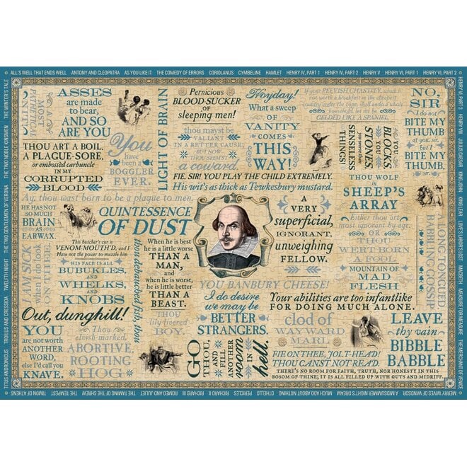 Shakespearean Insults 1000-Piece Puzzle