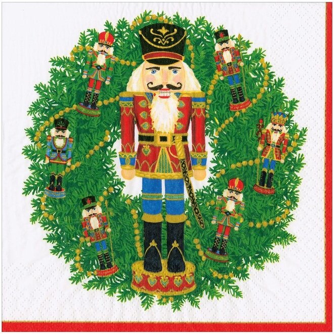 Nutcracker Wreath Cocktail Napkins