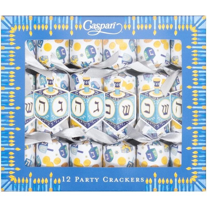 Dreidel, Dreidel, Dreidel Mini Party Crackers (Box of 12)