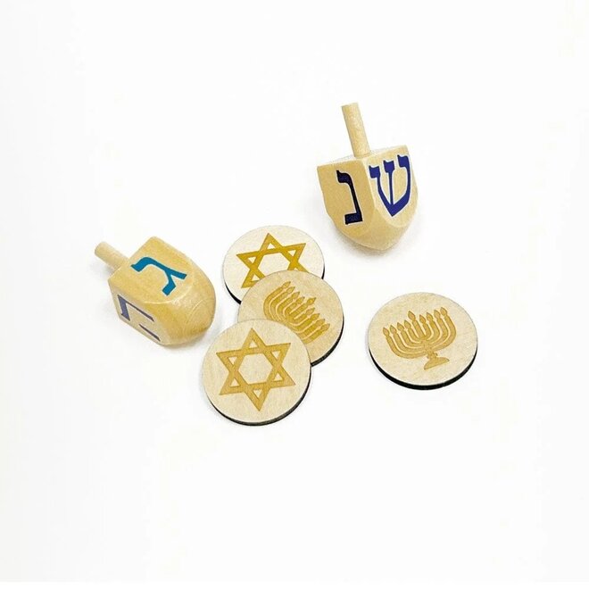 Dreidel, Dreidel, Dreidel Mini Party Crackers (Box of 12)