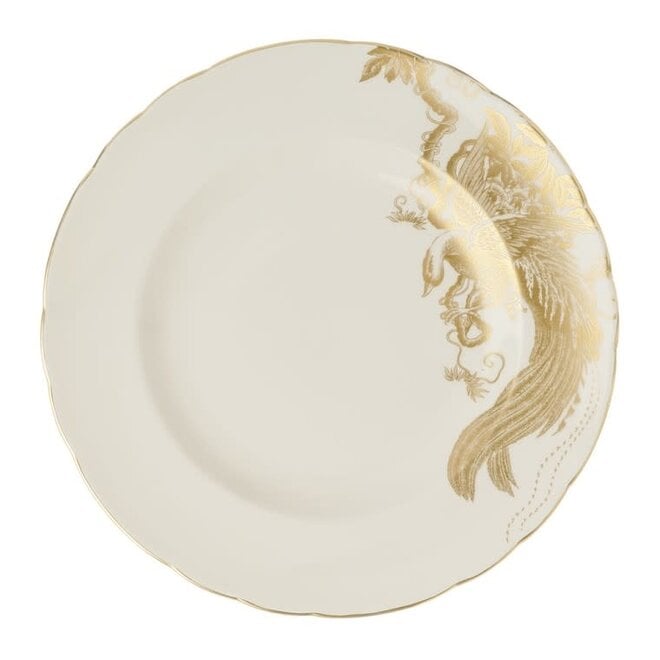 Gold Aves Motif Salad Plate
