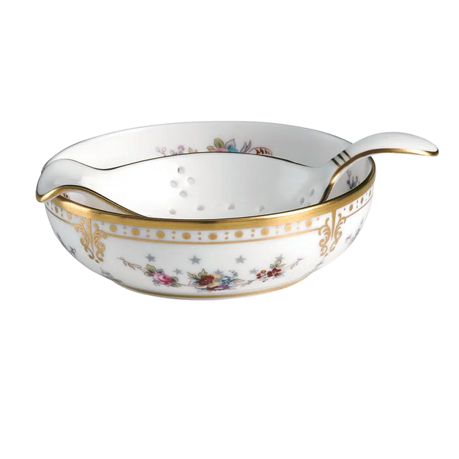 Royal Antoinette Tea Strainer & Drip Bowl