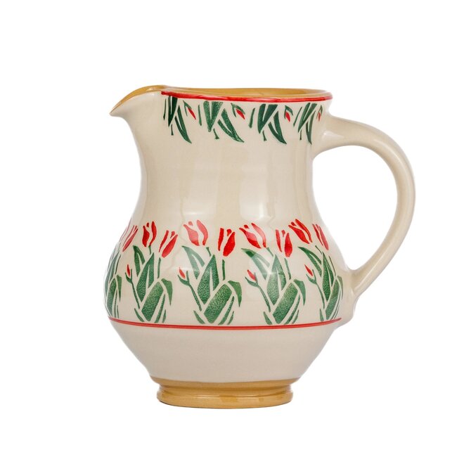 Red Blooms Medium Jug