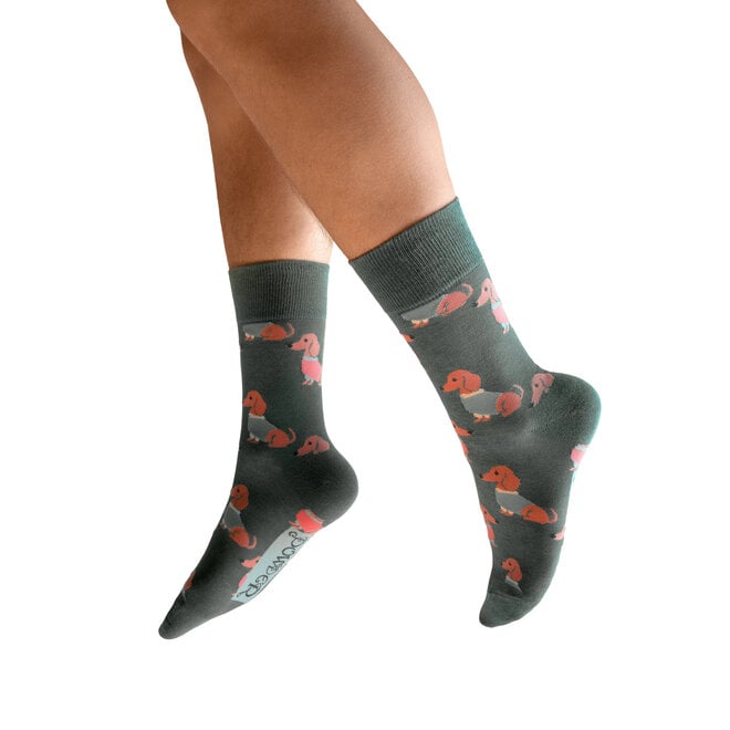 Snuggly Sausage Dogs Men's Socks