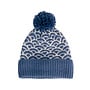 Agatha Pompom Hat in Denim Mix