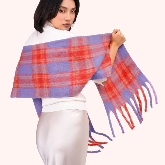 Flora Scarf in Tangerine