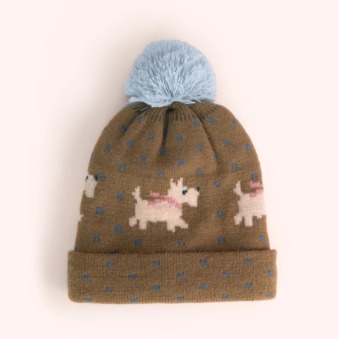Kids Westie Hat in Moss