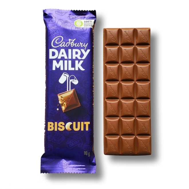 Cadbury Dairy Milk Biscuit Bar 80g