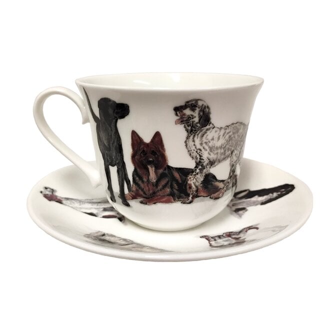 Dogs Galore Breakfast Cup & Saucer