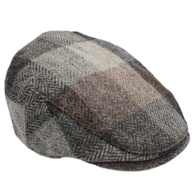 Harris Tweed Fleece Highland Flat Cap