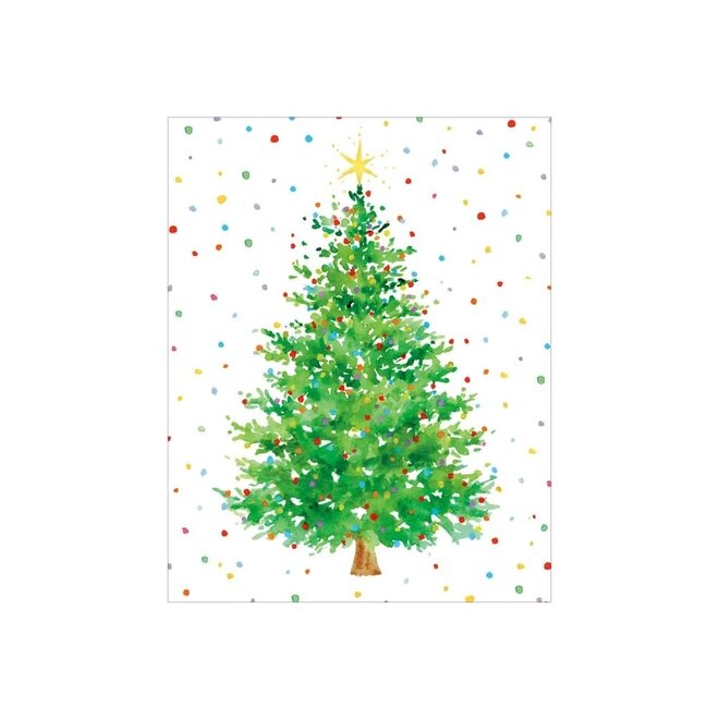 Dotted Christmas Tree Boxed Christmas Cards