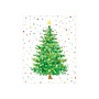 Dotted Christmas Tree Boxed Christmas Cards