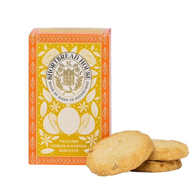 Shortbread House Teatime Lemon & Ginger Biscuits 140g