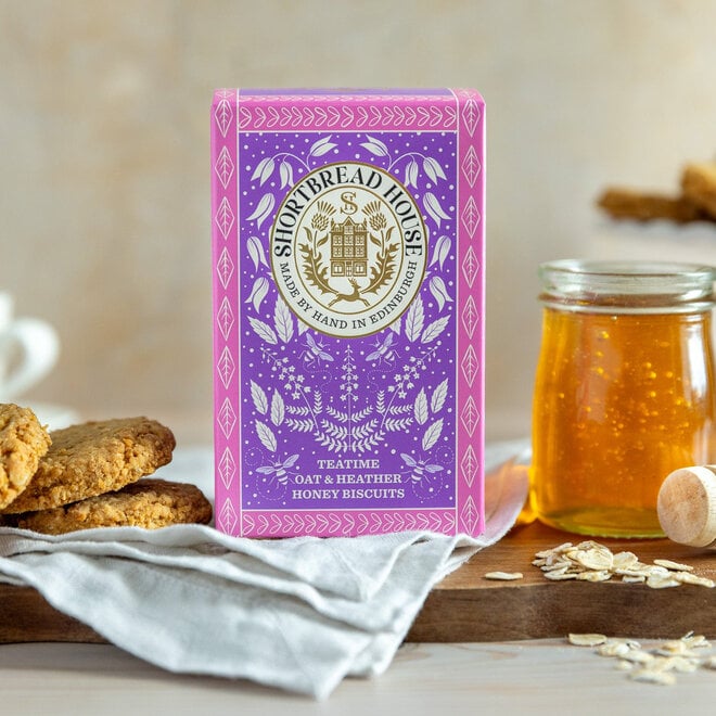 Shortbread House Teatime Oat & Heather Honey Biscuits