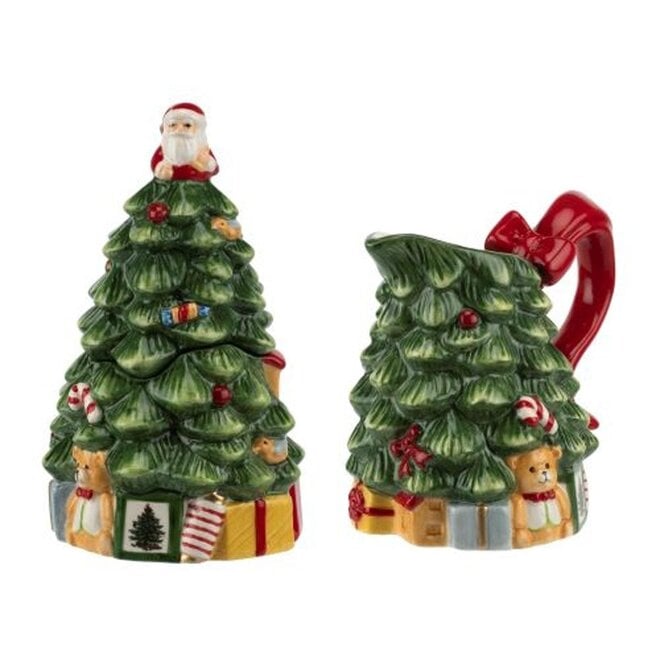 Christmas Tree Figural Sugar & Creamer Set (250th Anniversary)