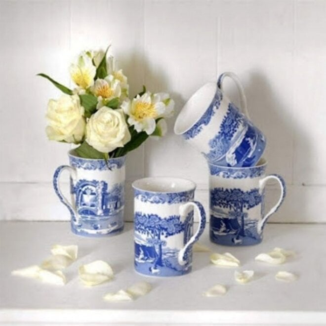 Blue Italian Large Mug