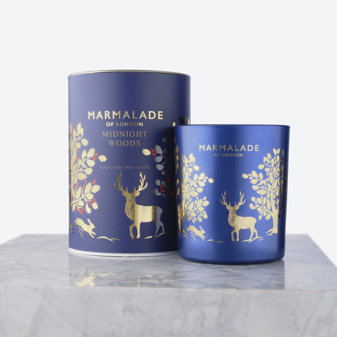 Midnight Woods Glass Candle