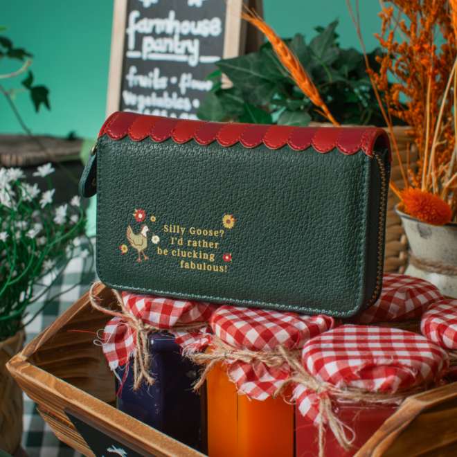 Farmhouse Pantry Medium Ziparound Wallet