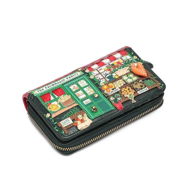 Farmhouse Pantry Medium Ziparound Wallet