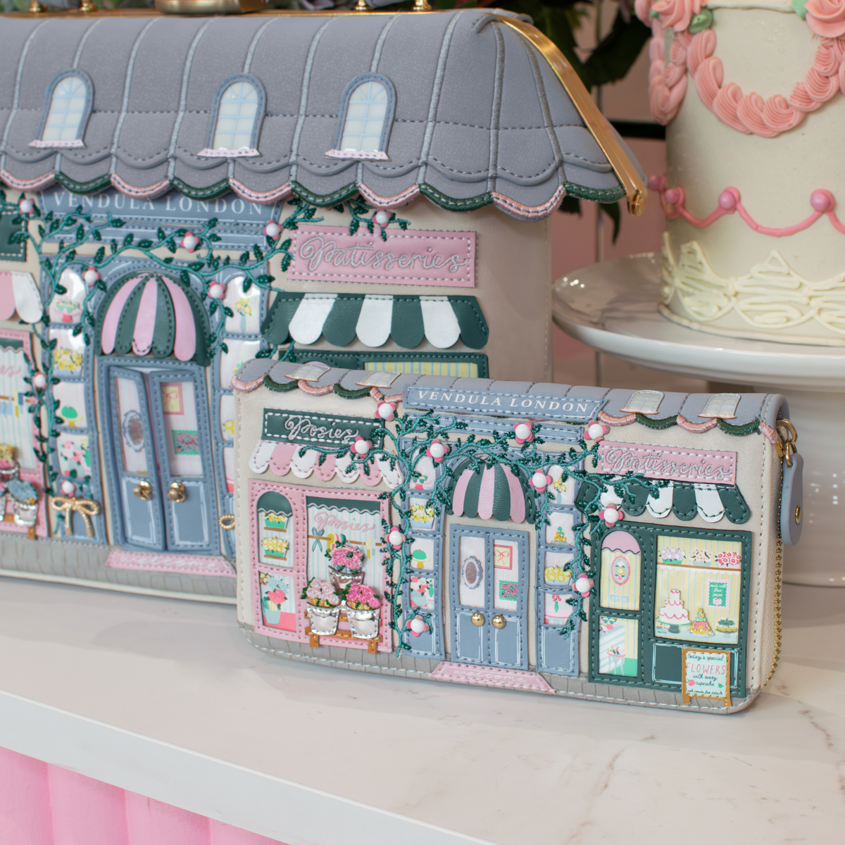 Vendula London Posies & Patisseries Large Ziparound Wallet