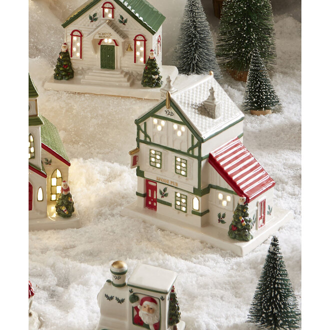 Christmas Tree Village LED Public House