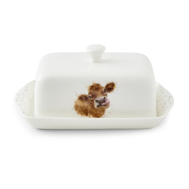 Covered Butter Dish Cow