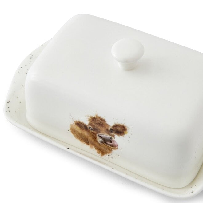 Covered Butter Dish Cow