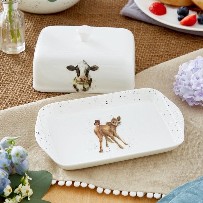 Covered Butter Dish Cow