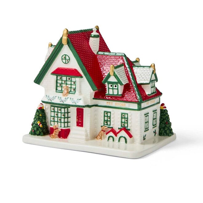 Christmas Tree Village LED Pet Shop